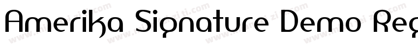 Amerika Signature Demo Regular字体转换